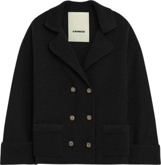 A Paper Kid Mujer, Jerseys, Negro, Talla: S