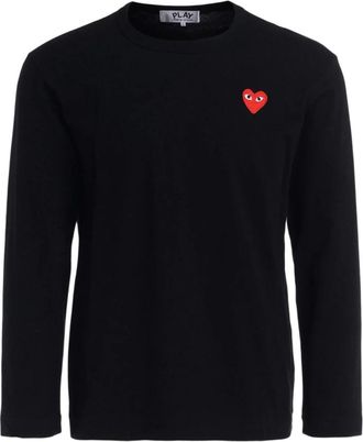Comme Des Gar&ccedil;ons T-shirt met lange mouwen - Heren - Longsleeves - Zwart - 2XL - Katoen - Tops