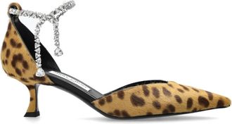 Jimmy Choo London Stevie Pumps met Hak - Dames - Pumps - Beige - 38 EU - Leer - Schoenen