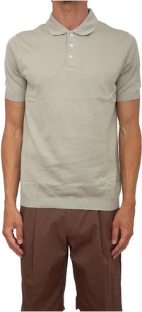 Corneliani Polo - Heren - Polos - Beige - XL - Katoen - Tops