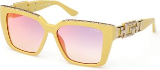 Guess GU7915 39X Womens Sunglasses Yellow Size 55
