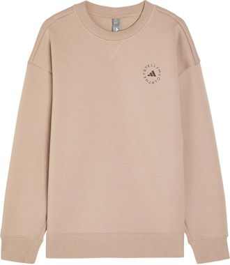 Stella McCartney Adidas X Stella Mccartney Logo-print Cotton Sweatshirt - Brown - S (UK8-10 / S)
