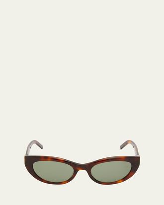 Saint Laurent YSL Acetate Cat-Eye Sunglasses