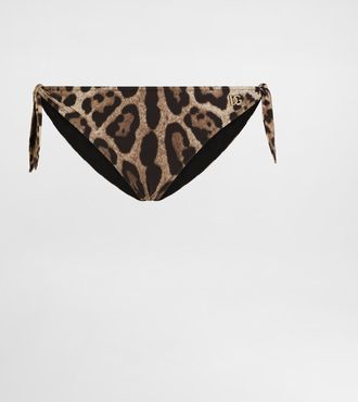 Dolce & Gabbana Slip C/fiocchi - Woman Swimwear Animal Print Jersey 2