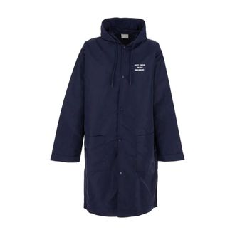 Dr&ocirc;le de Monsieur Rain Jackets, male, Blue, Size: M La Parka Slogan