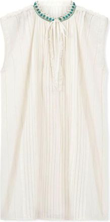Fortela Afir Striped Cotton Sleeveless Dress in Beige at Nordstrom, Size 38 Eu