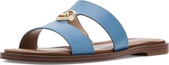 Michael Kors Erin Flat Sandals Womens Sandals Chambray : 9.5 M, Synthetic