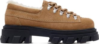 Ganni Suede Derbie Shoes