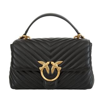 Pinko Handbags, female, Black, Size: ONE SIZE Love Lady Puff Classic