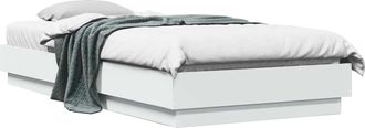 vidaXL Estructura De Cama De Suelo Blanco 80 X 200 Cm Vidaxl