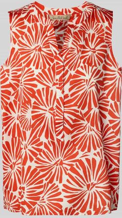 Smith & Soul Blusentop mit V-Ausschnitt in Rot, Größe XXL