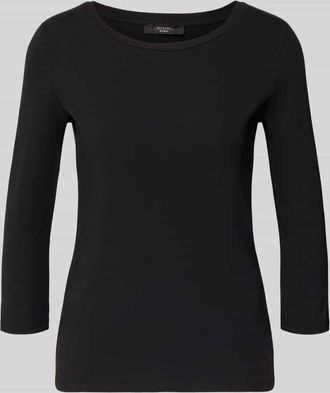 Max Mara Slim Fit 3/4-Shirt aus Baumwoll-Mix Modell MULTIA in Black, Gr&ouml;&szlig;e XXL