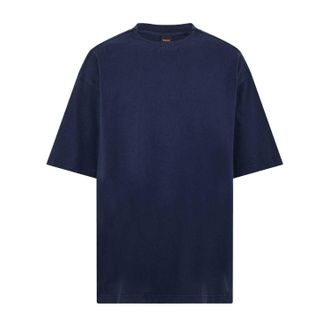 HUGO BOSS Heren T-shirt met tie-dye-print, normale pasvorm (Donkerblauw)