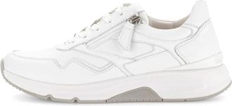 Gabor Rollingsoft Sneaker - Dames - Sneakers - Wit - 39 1/2 EU - Leer - Schoenen