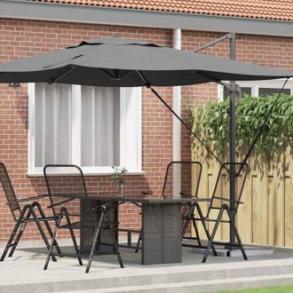 vidaXL Vidaxl - Parasol Roma Antracita 286 X 285 X 265 Cm Poli&eacute;ster, Aluminio