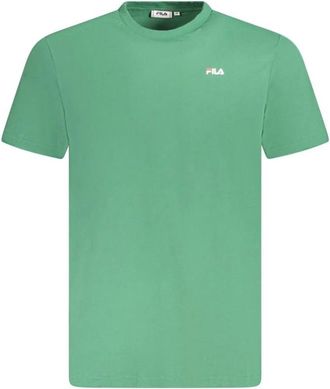Fila Laas Regular Fit T-Shirt - Heren - T-shirts - Groen - S - Katoen - Tops