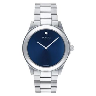 Movado Challenger Quartz Blue Dial Mens Watch 0607717