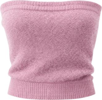 Americandreams Tessi Bandeau Alpaca Top - Dames - Tops zonder mouwen - Roze - M - Tops