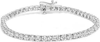 House of Brilliance 14K White Gold 7.0 cttw 4-Prong Set Lab Grown Diamond 7 Tennis Bracelet at Nordstrom