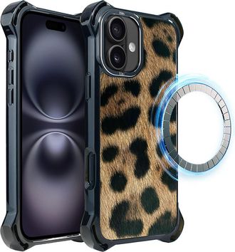OEM Funda Ibizu Dropguard Ultra Para Iphone 16 Plus Con Magsafe, Dise&ntilde;o Call Of The Wild Y Estampado De Leopardo