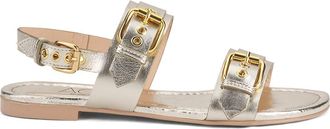 AGL Summer Multi Buckles Sandal in Platinum Leather at Nordstrom, Size 36.5