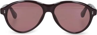 Chimi Eyewear Tome zonnebril met ovalen montuur - Bruin