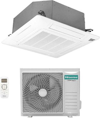 Hisense Inverter Aire Acondicionado Cassette Serie Turbo 24000 Btu Act71ur4rjc8 + Auw71u4rk8 R-32 Wi-fi Opcional Clase A++/a+ Con Mando A Distancia Y Panel In