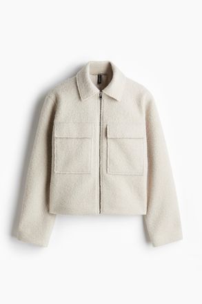 H&M Boucl&eacute;jacke - Beige