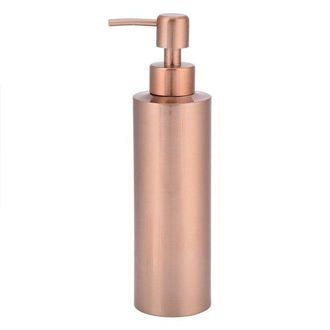 OEM Dailygoods - Botella De Jab&oacute;n De 350 Ml - Acero Inoxidable - Oro Rosa - Antideslizante - Bomba Manual - Cocina/ba&ntilde;o - Dispensador De Jab&oacute;n