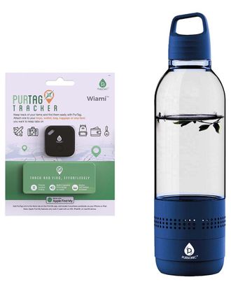 Pursonic 2-in-1 Water Bottle Speaker & Purtag Tracker Bundle