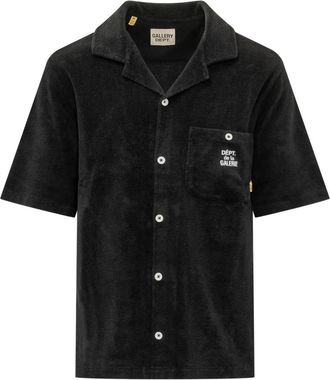 Gallery Dept. French Parker Shirt - Heren - Korte mouwen Overhemden - Zwart - XS - Katoen - Overhemden