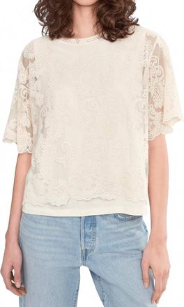 Sanctuary Forever Lace Top In Vintage Ivory