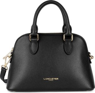 Lancaster Ritssluiting Halve Maan Tas Sierra Jia - Dames - Handtassen - Zwart - ONE Size - Leer - Tassen