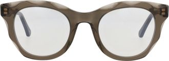 Chlo&eacute; Round-Frame Recycled Acetate Sunglasses