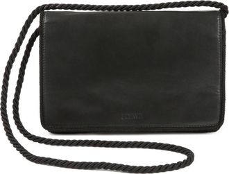 Loewe 1980s leather cross body bag - Black