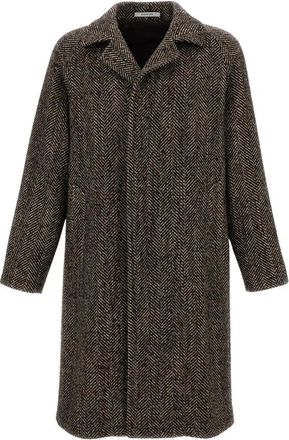 Tagliatore Salomon Riemjas Jas - Heren - Mantel - Bruin - L - Wol - Jassen