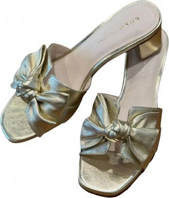 Koko + Palenki Womens Sidney 2 Evening Slide In Gold