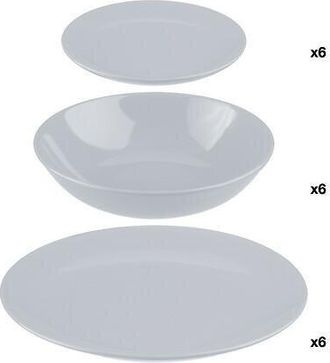 Secret de Gourmet Secret De Gourmet - Vajilla 18 Piezas Color Gris