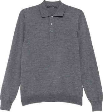 Tagliatore Polo a maniche lunghe - Grigio