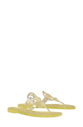 Tory Burch Miller Jelly Flip Flop in Sunshine Yellow at Nordstrom, Size 12
