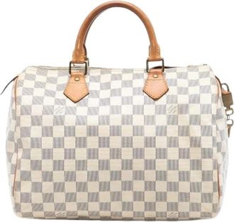Louis Vuitton Pre-owned Handbags, female, White, Size: ONE SIZE Pre-owned Fabric Travel Bag