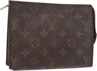 Louis Vuitton Pre-owned Clutches, female, Brown, Size: ONE SIZE Pre-owned Vintage Canvas Clutch