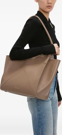 Victoria Beckham Womens Leather Tote Victoria Grey Calf Handbags Hand Bags