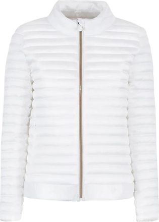 Save The Duck Witte Gewatteerde Alyssa Jas met Rits - Dames - Winterjassen - Wit - L - Nylon - Jassen