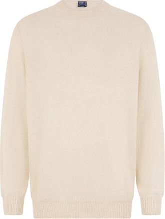 Fedeli Truien - Heren - Cashmere truien - Beige - 5XL - Truien & Vesten