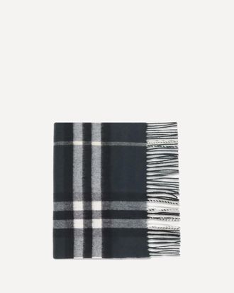 Burberry Cashmere Check Scarf Male UNI