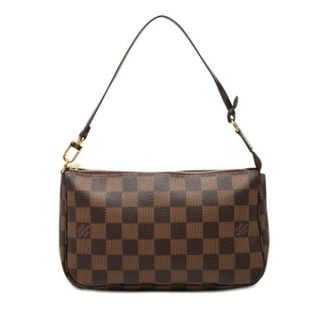 Louis Vuitton Pre-owned Pochette Accessoires - Dames - Pre-owned - Bruin - Maat: ONE Size Zijde