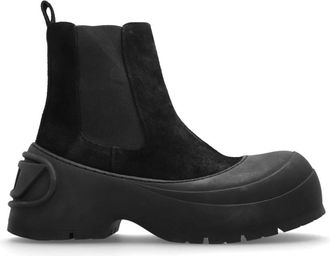 Diesel D-Donald Beatle Enkellaarsjes - Heren - Chelseaboots - Zwart - 40 EU - Leer - Schoenen