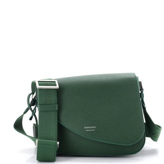 Ferragamo Fiamma Messenger Bag Leather Small