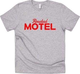 Sanfran Clothing Rosebud Motel Top Funny Schitts TV Show Womens Mens T-Shirt Extra Large/Light Grey